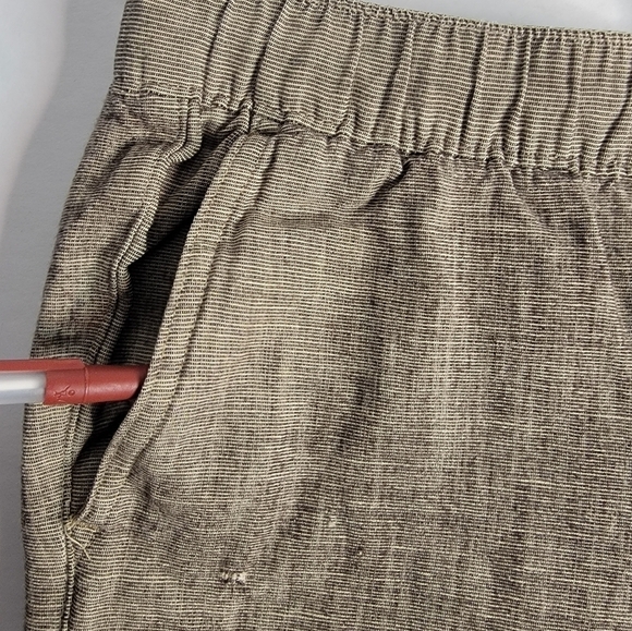 Abercrombie and fitch Sz XS Shorts High rise Linen Blend Pockets Drawstring - Picture 3 of 8